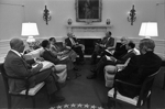 President Ford with senior economic advisers