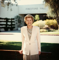 Betty Ford, Chairman and co-founder of the Betty Ford Center since 1982, exerted a hands-on leadership style until 2004, when she became Chairman Emeritus and her daughter Susan Ford Bales assumed the Chairman position. 1990. 