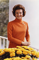 Official portrait of First Lady Betty Ford.  