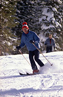 President Ford skiing at Vail, CO