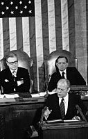 President Ford addresses the nation on the State of the Union. January 15, 1975