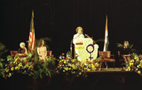 First Lady Betty Ford makes remarks at the Greater Cleveland Congress of International Women’s Year (IWY). Cleveland Convention Center, Cleveland, Ohio.  October 23, 1975.  
