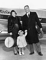 Gerald R. Ford with Mrs. Ford and Michael at the Grand Rapids Airport