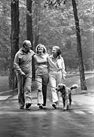 President and Mrs. Ford with Susan and Liberty at Camp David