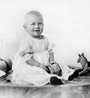 Portrait of Gerald R. Ford, named Leslie Lynch King, Jr. until 1916, around ten months old