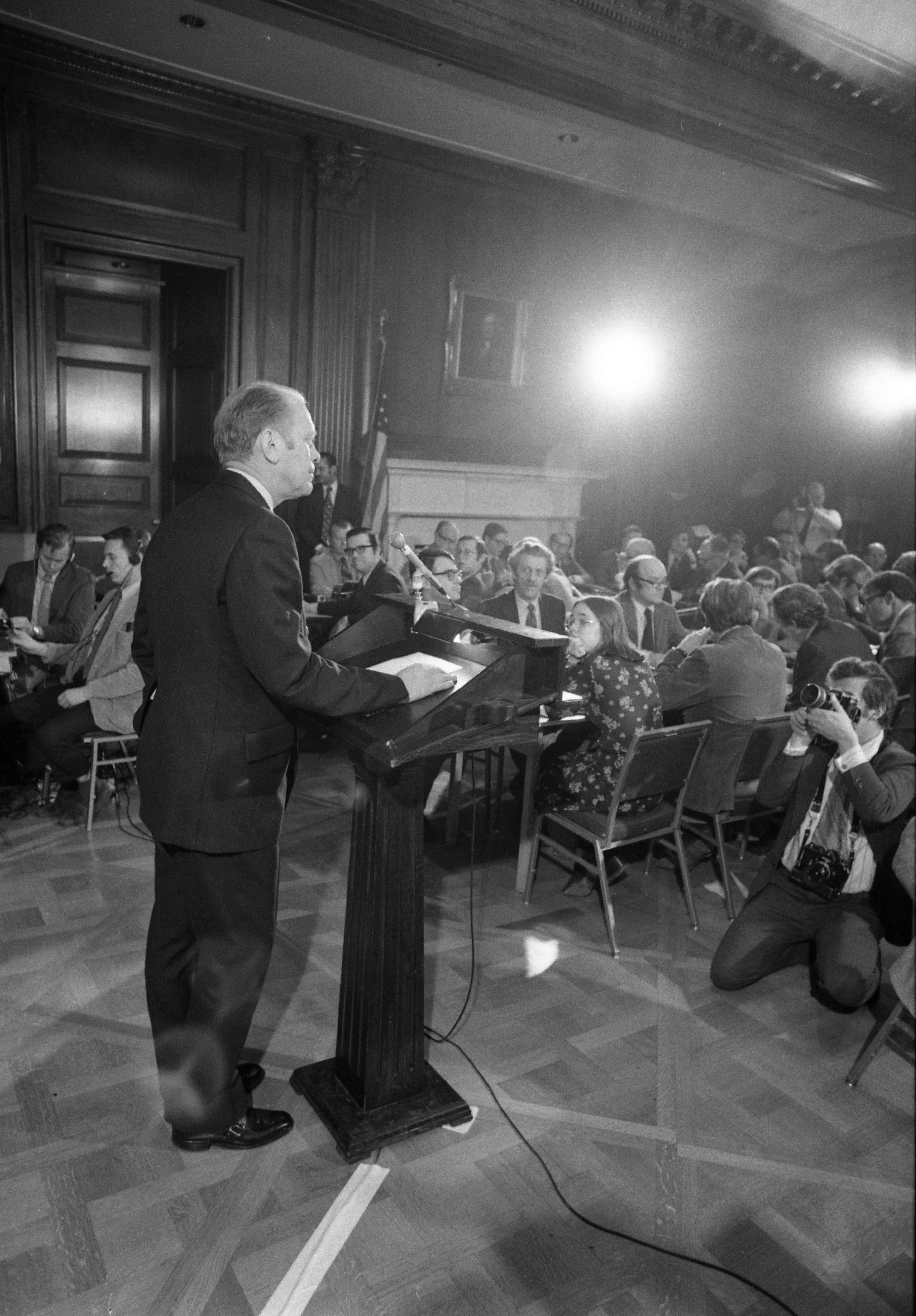 Gerald R. Ford's first press conference as Vice President, 12/20/1973.