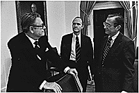 Nelson Rockefeller, Brent Scowcroft, and William Colby
