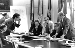 President Ford at a National Security Council meeting