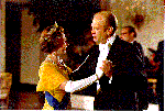 President Ford and Queen Elizabeth dance 
