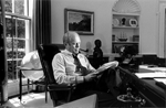 President Ford at work in the Oval Office