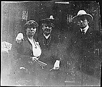 H0018-4. Dorothy Ayer Gardner Ford and Gerald R. Ford, Sr. flank Adele Augusta Ayer Gardner, grandmother of Gerald R. Ford, Jr. 1920.