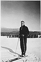 H0030-2. Gerald R. Ford, Jr. skiing. 1940.