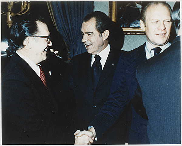 President Gerald Ford and Richard Nixon