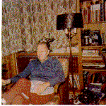 H0072-10. Gerald R. Ford sits in an easy chair in the living room of the family residence at 514 Crown View Drive, Alexandria, VA. 1972. 