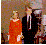 H0072-14. Susan Ford and Steve Ford pose for a Christmas portrait. December 1966.