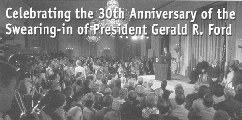 Swearing-in ceremony for President Gerald R. Ford