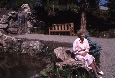 Former First Lady Betty Ford sits in the garden created in honor of her strong support of and contributions to the Vail Valley community.