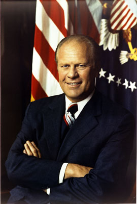 First official portrait of President Gerald R. Ford. 