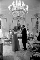 Susan Ford adjusts President Ford’s tuxedo