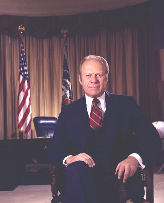 Second official portrait of President Gerald R. Ford.