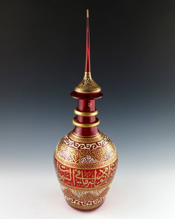 red decanter from Syria