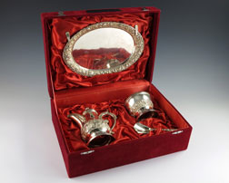 silver tea set from Indonesia