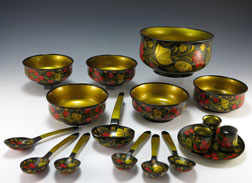 laquer Bowls from Russia
