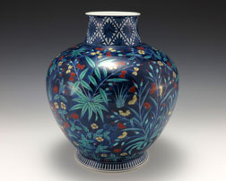Blue vase from Japan