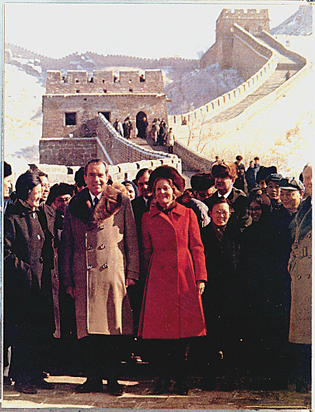 President and Mrs. Nixon visit the Great Wall of China and the Ming tombs, 02/24/1972