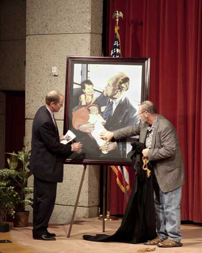 Ford and Duff unveil painting