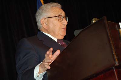 Kissinger at the podium