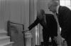 President Ford and White House Coordinator of Bicentennial Affairs Milt Mitler look at plaque