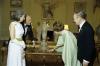 President and First Lady Betty Ford, and Prime Minister and Mrs. Liam Cosgrave of Ireland Admire a Bicentennial Waterford Crystal Vase