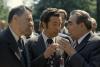 Brezhnev, Gromyko, Sukhodrev are speaking outside the American Embassy Residence